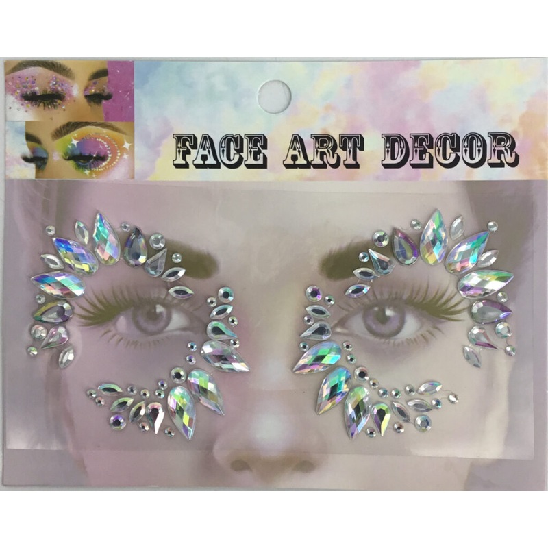 1153  AB  Eyedrop Face Gems