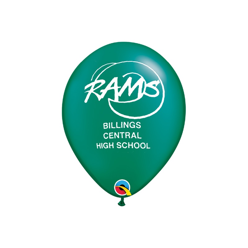 11 Central Rams Latex Balloon