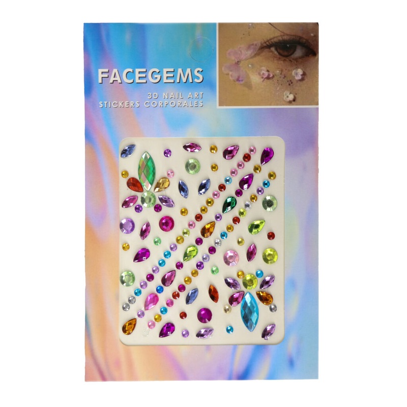 1042  Flower gems-multi color