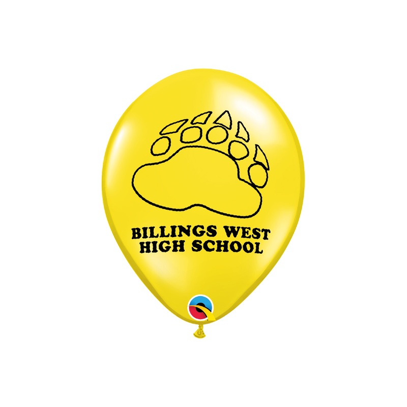 11 Billings West Latex Balloon  Yellow