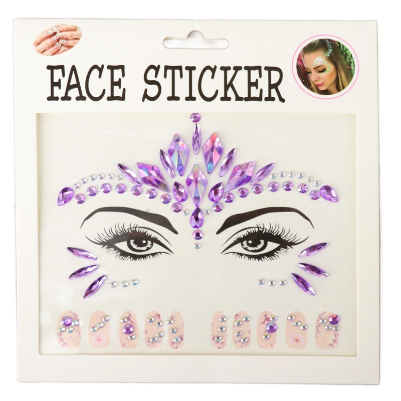 1040  Purple face gem