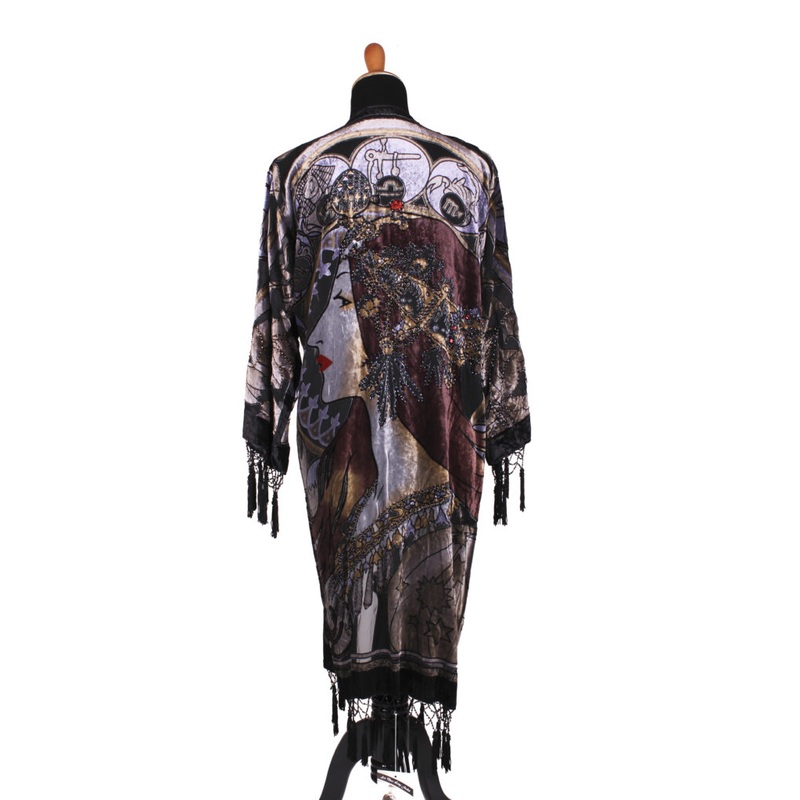 1818  Lady Face Jacket Beaded