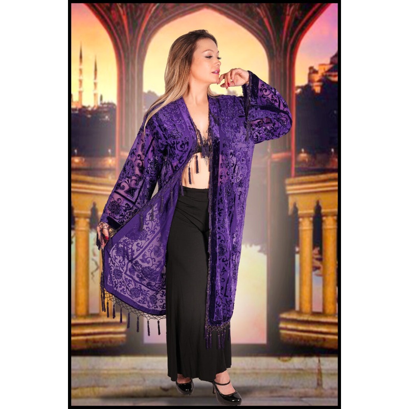 1813  Medallion Long Jacket- Champagne